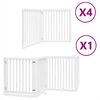 vidaXL Barri&egrave;re pour chien porte pliable 12 panneaux bois de peuplier