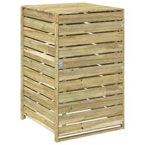 vidaXL Abri pour poubelles roulantes pour 1 bac 240 L