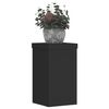 vidaXL Supports pour plantes 2 pcs noir 10x10x18 cm bois d'ing&eacute;nierie
