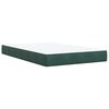 vidaXL Sommier &agrave; lattes de lit avec matelas vert fonc&eacute; 120x190 cm
