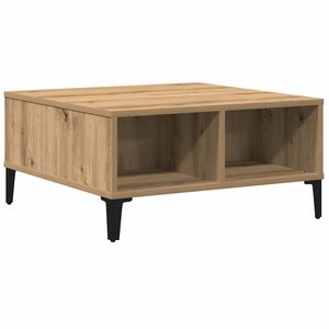 vidaXL Table basse Ch&ecirc;ne artisanal 60 x 60 x 30 cm