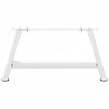 vidaXL Pieds de table basse en forme de A, 2 pi&egrave;ces, blanc, 70 x (30-31) cm, acier
