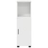 vidaXL Cabinet de salle de bain Blanc brillant 30 x 35 x 95 cm