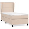 vidaXL Sommier &agrave; lattes de lit avec matelas Cappuccino 90x200 cm