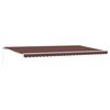 vidaXL Auvent manuel r&eacute;tractable marron 500x300 cm