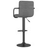 vidaXL Tabouret de bar Gris clair Tissu
