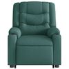vidaXL Fauteuil inclinable vert fonc&eacute; tissu