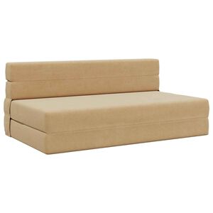 vidaXL Canap&eacute;-lit pliable Vert Gris 152 x 86,5 x 60 cm Tissu