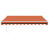 vidaXL Auvent r&eacute;tractable automatique orange et marron 3x2,5 m