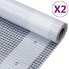 vidaXL B&acirc;ches Leno 2 pcs 260 g/m&sup2; 3x5 m Blanc