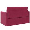 vidaXL Canap&eacute;-Lit 110cm Bordeaux Velours