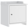vidaXL Banc de couloir SANDNES blanc 45x40x50 cm bois de pin massif