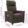 vidaXL Fauteuil &eacute;lectrique de massage Marron Tissu