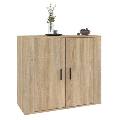 vidaXL Buffet Chêne sonoma 80x33x70 cm Bois d'ingénierie