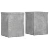 vidaXL Supports pour plantes 2 pcs gris b&eacute;ton bois d'ing&eacute;nierie