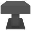 vidaXL Table basse gris 96x50x45 cm bois d'ingénierie