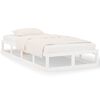 vidaXL Cadre de lit sans matelas blanc 90x200 cm bois massif