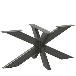 vidaXL Pied de table basse en forme d'araign&eacute;e, anthracite, 98 x 58 x (42-43) cm, acier