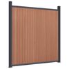vidaXL Panneau de cl&ocirc;ture marron 180x186 cm WPC