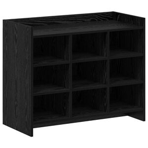 vidaXL Cabinet &agrave; chaussures avec stockage Ch&ecirc;ne noir 85 x 39,5 x 70 cm
