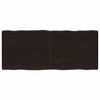 vidaXL Dessus de table bois massif trait&eacute; bordure assortie