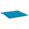 vidaXL Coussins de chaise de jardin lot de 2 bleu 50x50x4 cm