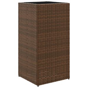 vidaXL Jardini&egrave;re marron 40x40x80 cm r&eacute;sine tress&eacute;e