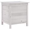 vidaXL Bo&icirc;te de rangement de jardin blanc bois massif de sapin