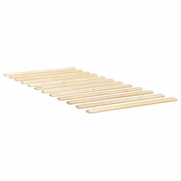 vidaXL Lattes de lit 90x200 cm bois de pin massif