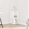 vidaXL Armoire d'angle Blanc 33x33x67 cm Bois d'ing&eacute;nierie