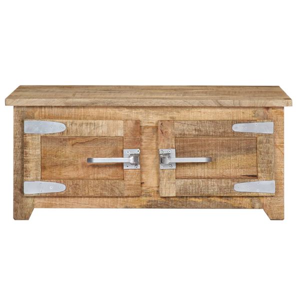 vidaXL Table basse 70x70x30 cm Bois de manguier solide