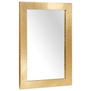 vidaXL Miroir de salle de bain Montage mural Dor&eacute; 50 x 2,5 x 70 cm