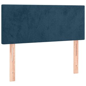 vidaXL T&ecirc;te de lit Bleu fonc&eacute; 90x5x78/88 cm Velours