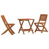 vidaXL Ensemble de bistro 3 pcs pour enfants Bois d'eucalyptus solide
