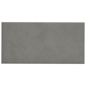 vidaXL T&ecirc;te de lit murale 12 pcs Gris clair Velours