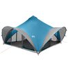 vidaXL Tente Tipi avec toit Bleu 18-Personnes Polyester et Acier