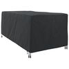 vidaXL Housse de Transat Uni Noir 205 x 100 x 70 cm tissu
