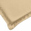 vidaXL Coussins de chaise &agrave; dossier haut lot de 2 beige m&eacute;lang&eacute; tissu