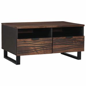 vidaXL Table basse Noyer 80 x 54 x 40 cm Bois d'ing&eacute;nierie
