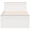 vidaXL Cadre de lit sans matelas avec tête de lit 75x190 cm pin massif