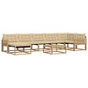 vidaXL Ensemble de canap&eacute;s d'ext&eacute;rieur 8 pc Blanc et Beige