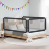 vidaXL Barri&egrave;re de s&eacute;curit&eacute; de lit d'enfant Gris fonc&eacute; 200x25 cm Tissu