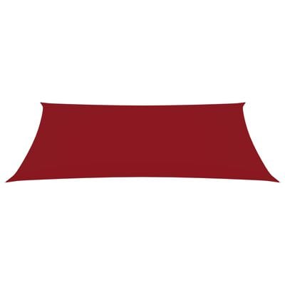 vidaXL Voile de parasol tissu oxford rectangulaire 2x4,5 m rouge