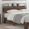vidaXL T&ecirc;te de lit de rangement Ch&ecirc;ne marron 135 cm Bois d'ing&eacute;nierie