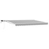 vidaXL Cadre de store manuel avec LEDs Anthracite et blanc 4,5 &times; 3 m