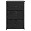 vidaXL Cabinet de chevet avec tiroir 2 pcs Ch&ecirc;ne noir 40 x 36 x 60 cm