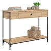 vidaXL Table console ch&ecirc;ne sonoma 100x34,5x75 cm bois d'ing&eacute;nierie