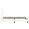 vidaXL Cadre de lit pour enfants avec t&ecirc;te de lit Blanc 90 x 190 cm PU