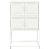 vidaXL Buffet blanc 68,5x38,5x107 cm acier