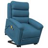 vidaXL Fauteuil de massage Bleu Velours